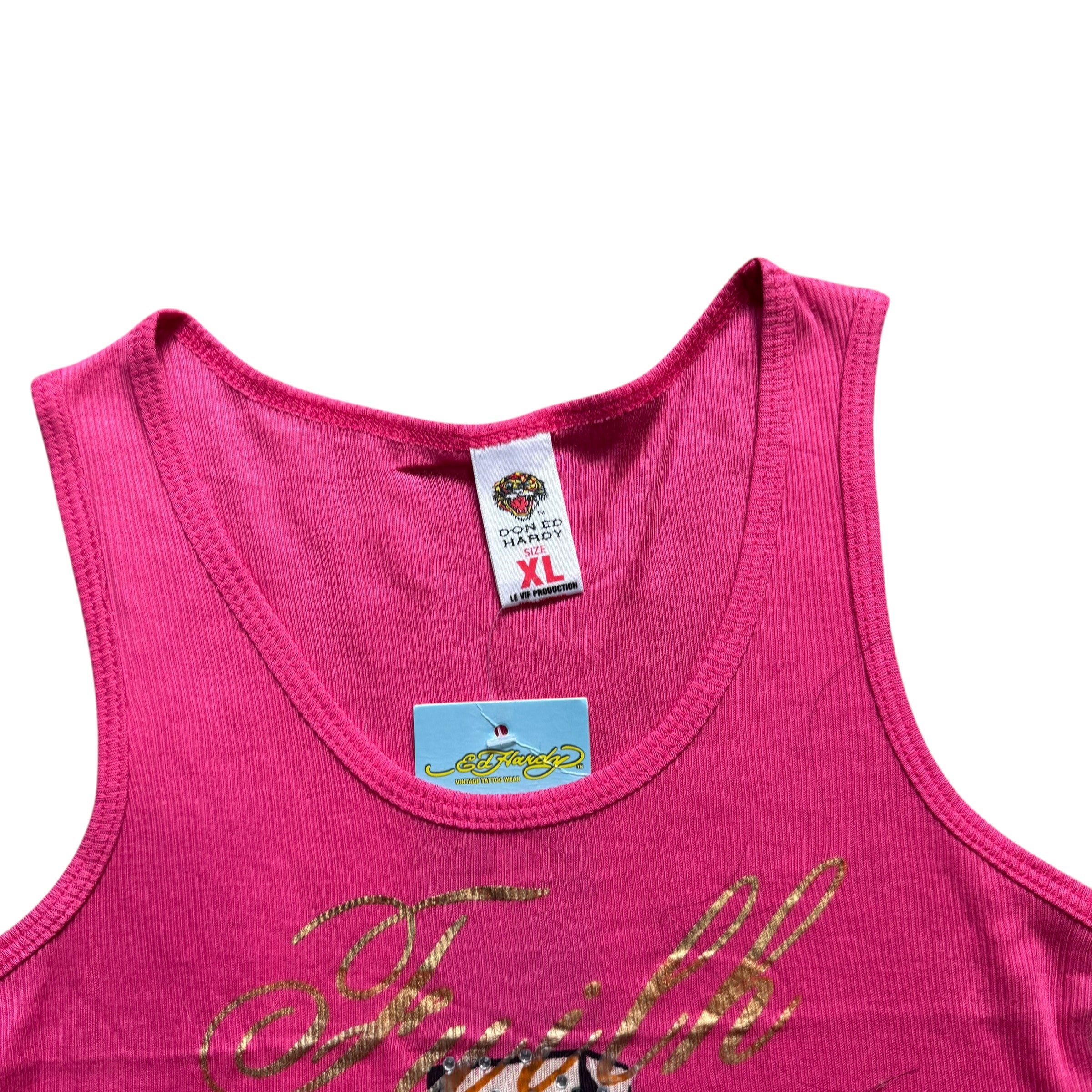 DEADSTOCK ED HARDY SINGLET-XL