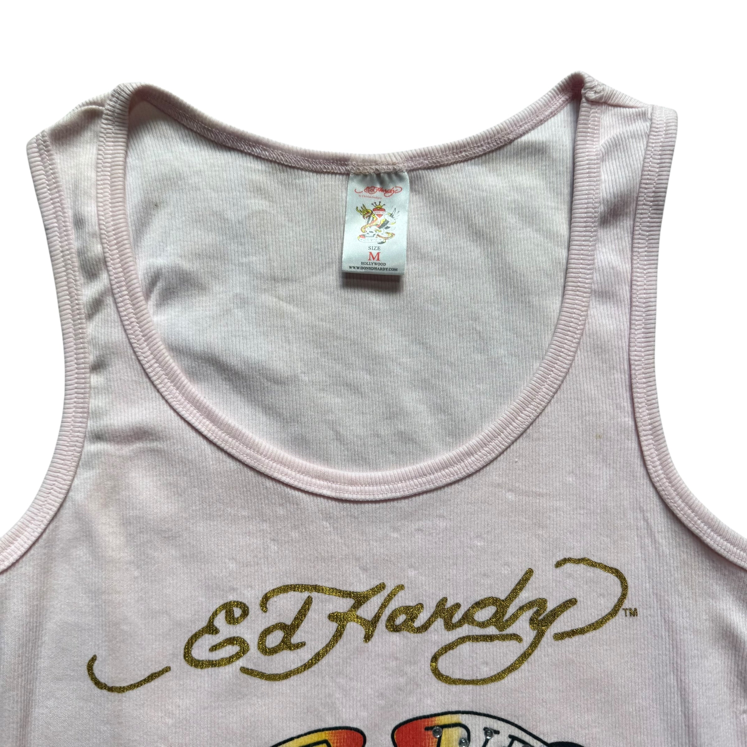 DEADSTOCK ED HARDY SINGLET- M