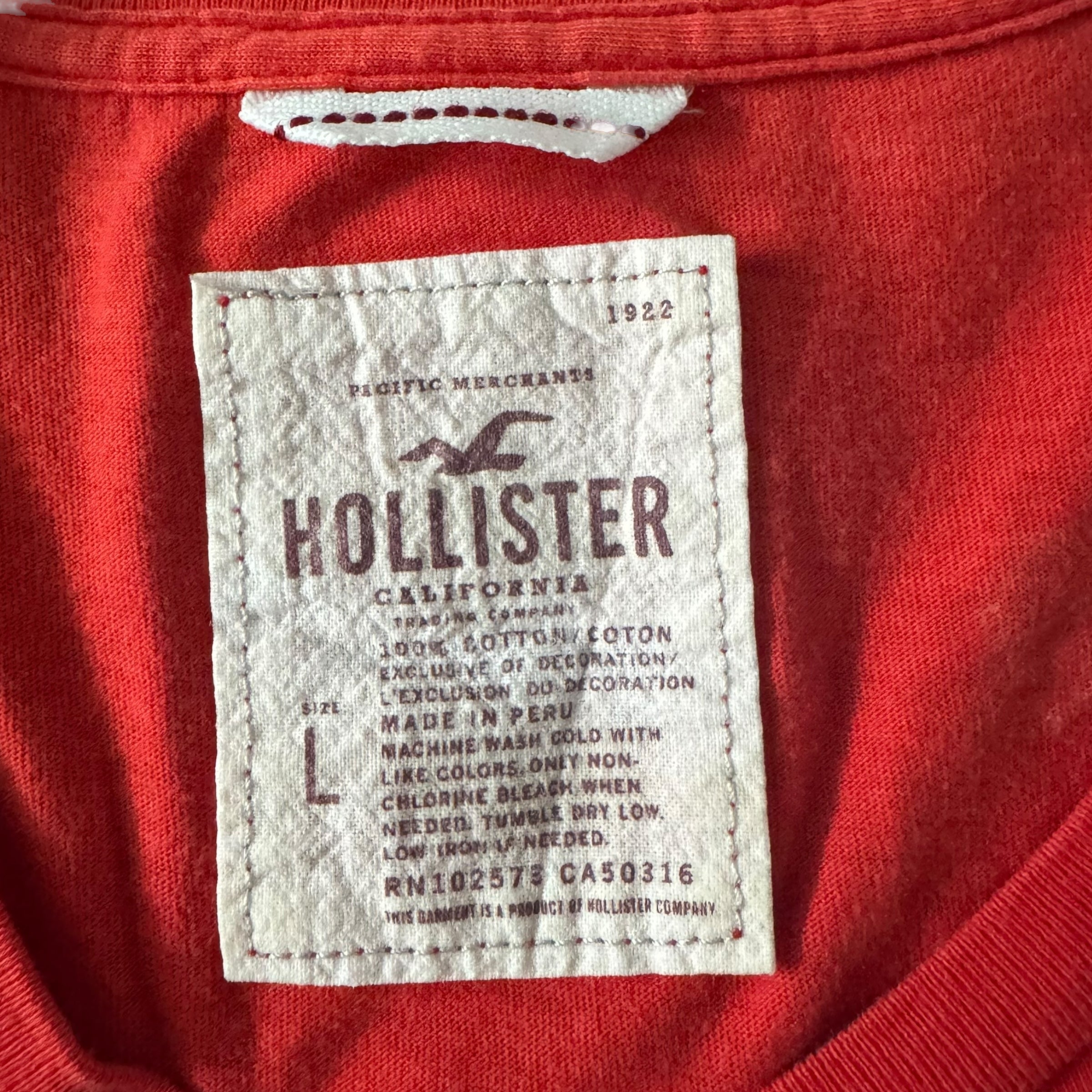 HOLLISTER CROP TOP - L