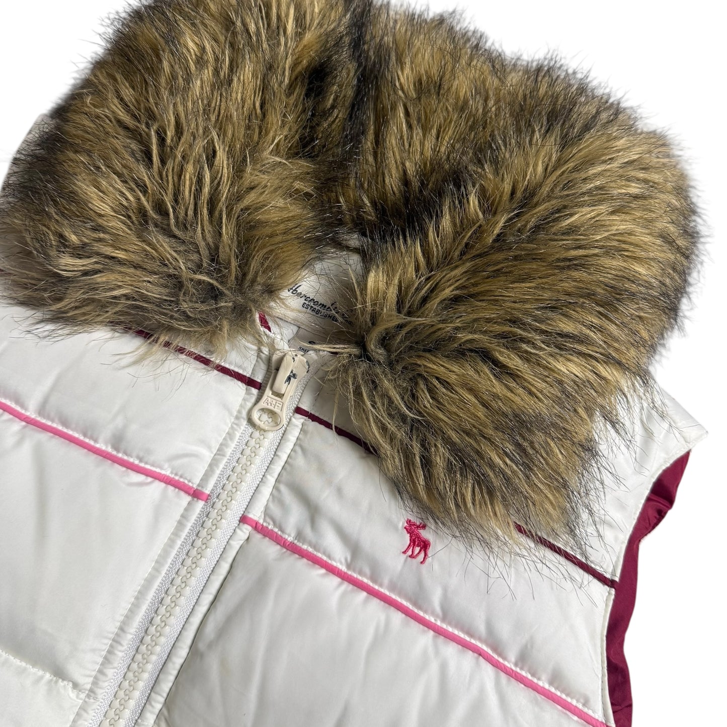 ABERCROMBIE & FITCH FUR VEST - S