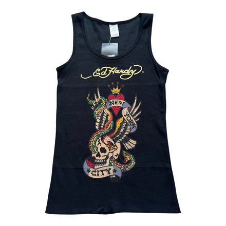 DEADSTOCK ED HARDY SINGLET- M