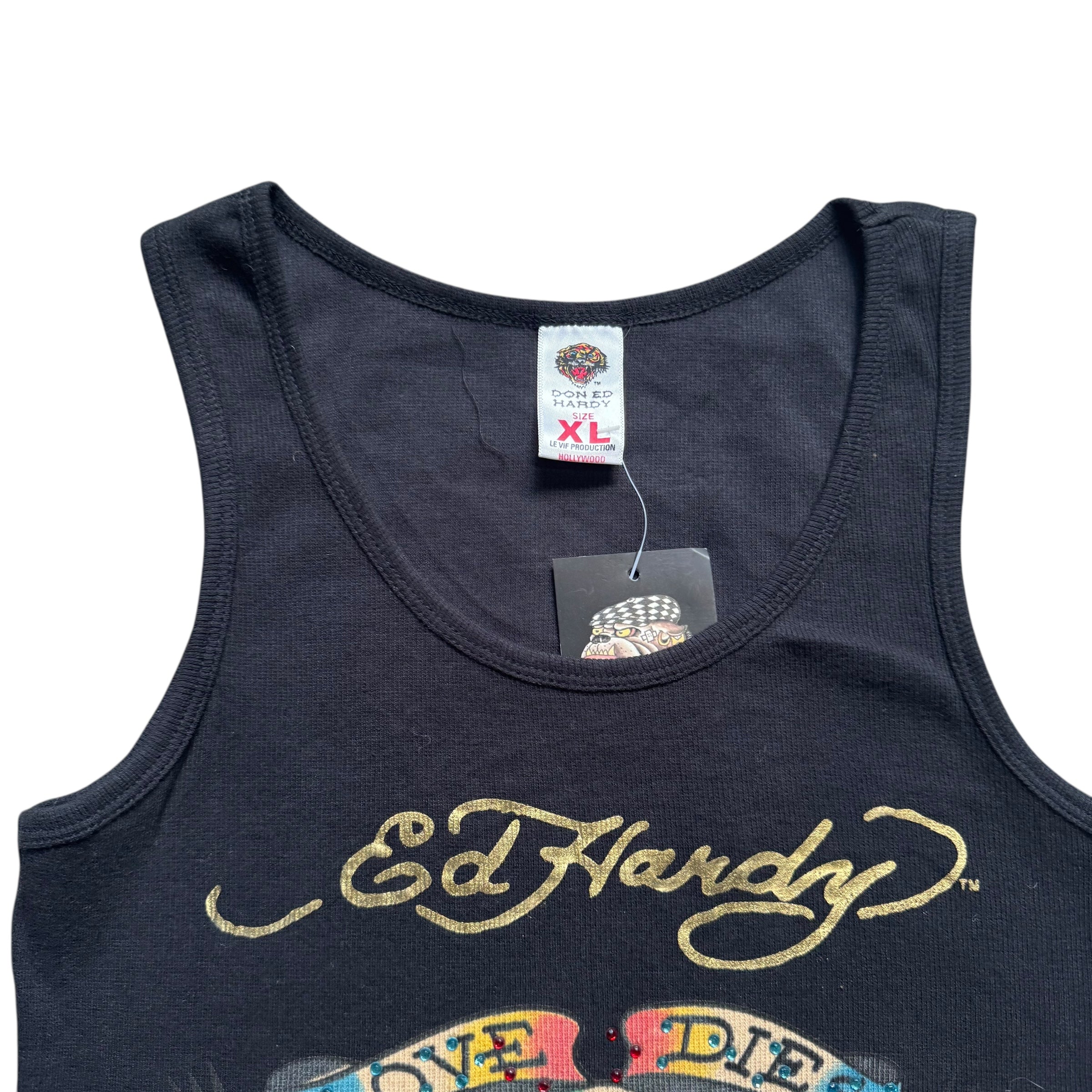 DEADSTOCK ED HARDY SINGLET-XL