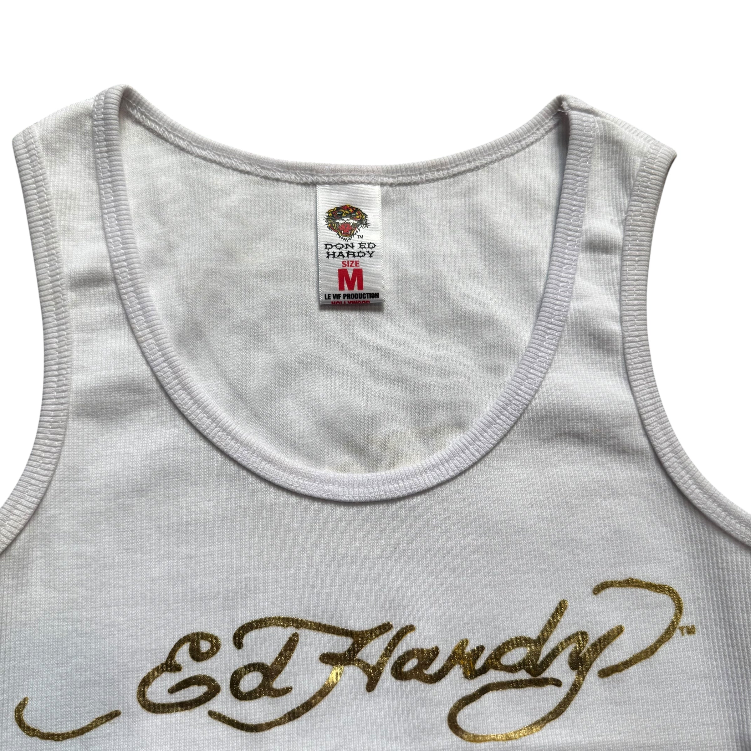 DEADSTOCK ED HARDY SINGLET- M