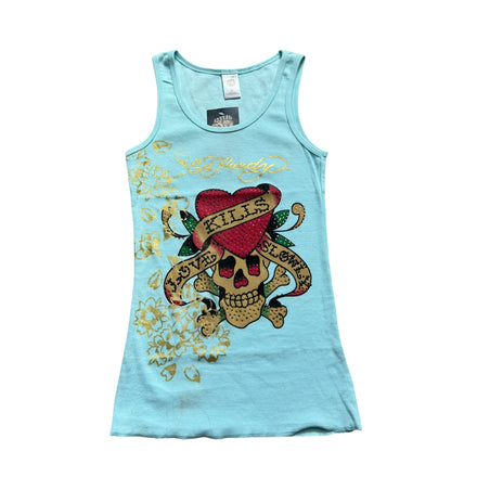 DEADSTOCK ED HARDY SINGLET- M