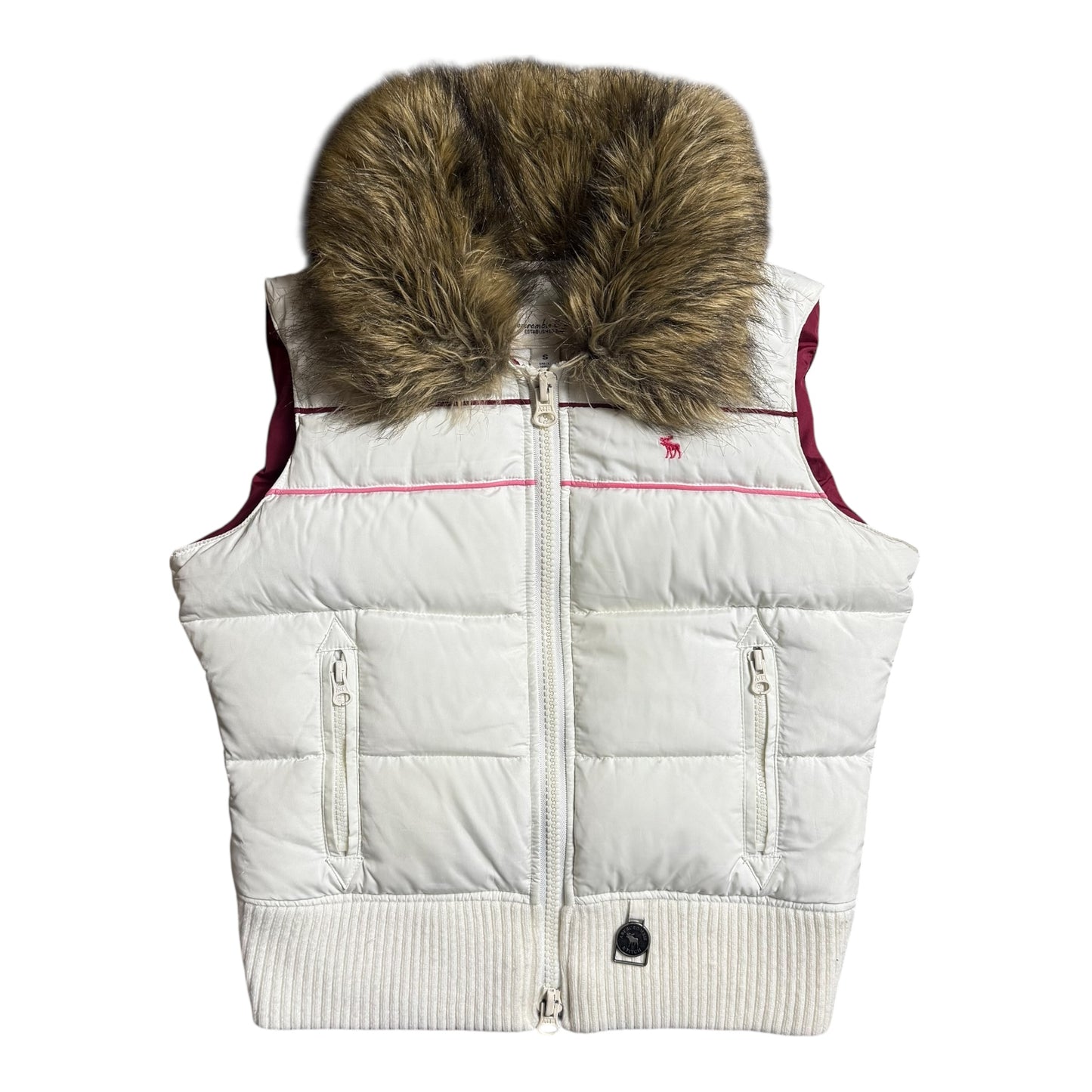 ABERCROMBIE & FITCH FUR VEST - S