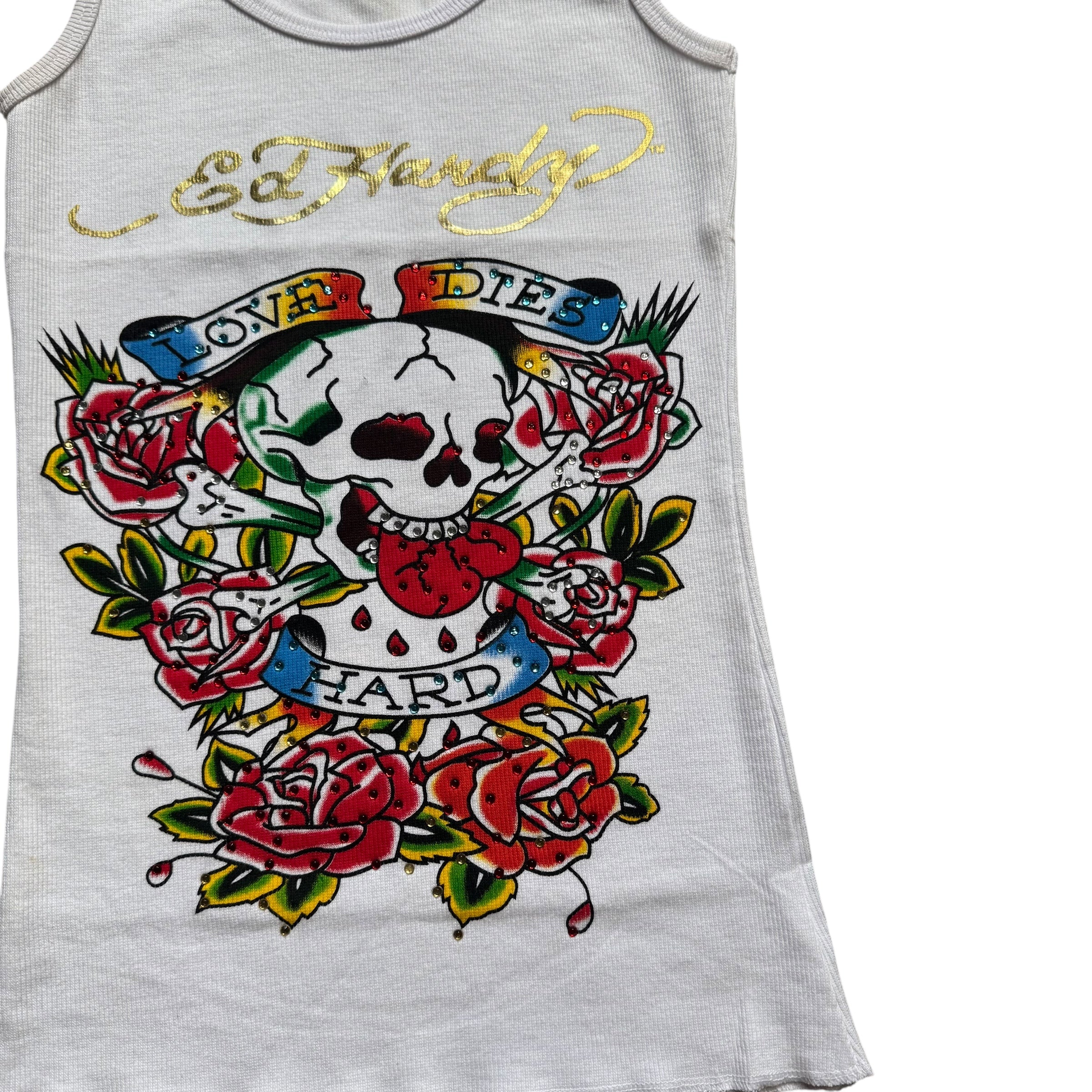 DEADSTOCK ED HARDY SINGLET- M