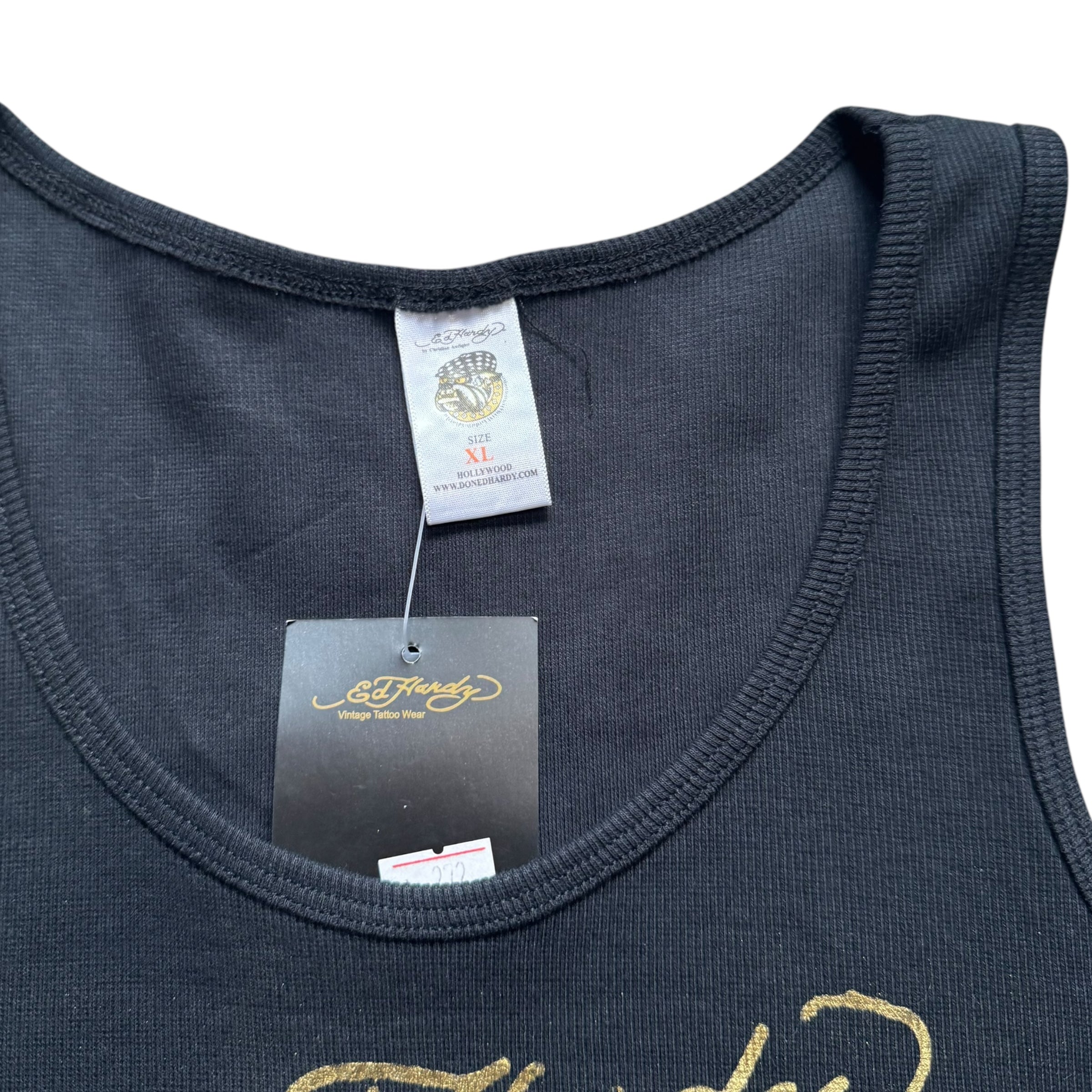DEADSTOCK ED HARDY SINGLET- M