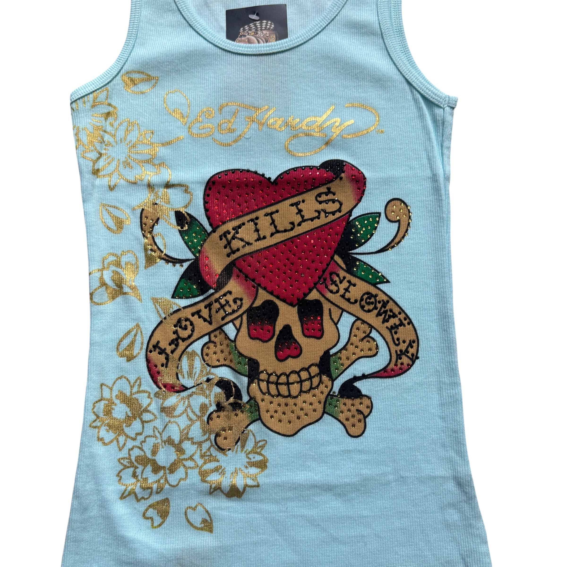DEADSTOCK ED HARDY SINGLET- M