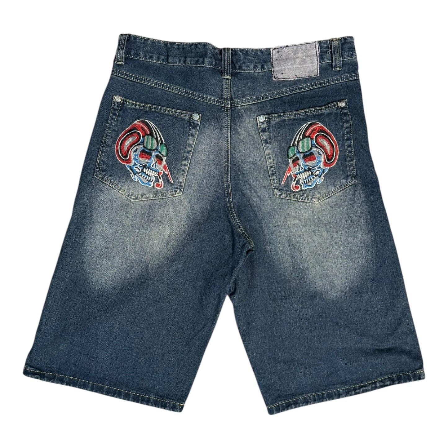 ED HARDY VINTAGE JORTS - 36x14”