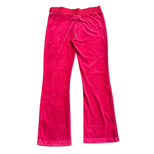 VINTAGE PINK VELVET JUICY COUTURE PANTS - L