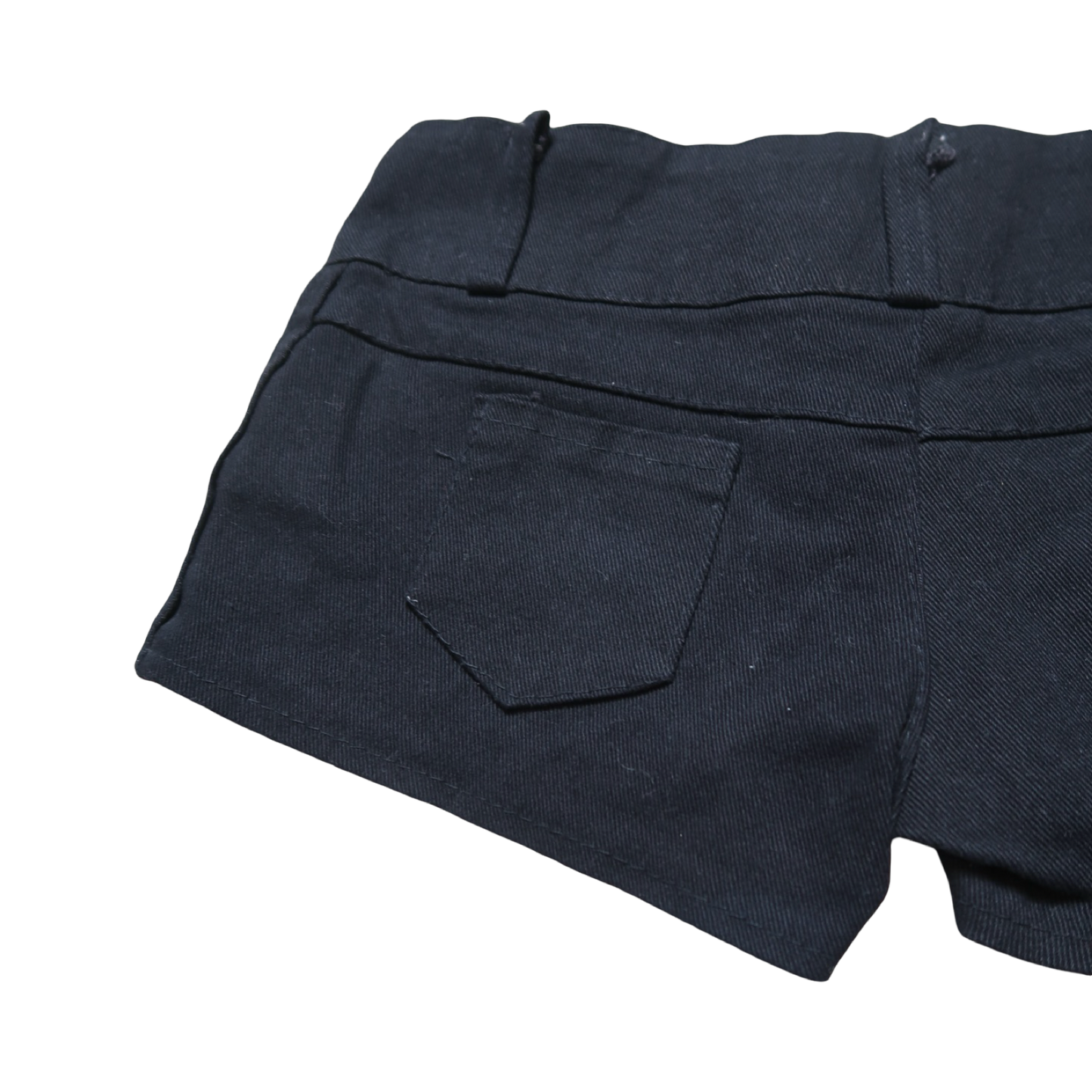 BLACK STUDD MINI SHORT - XS