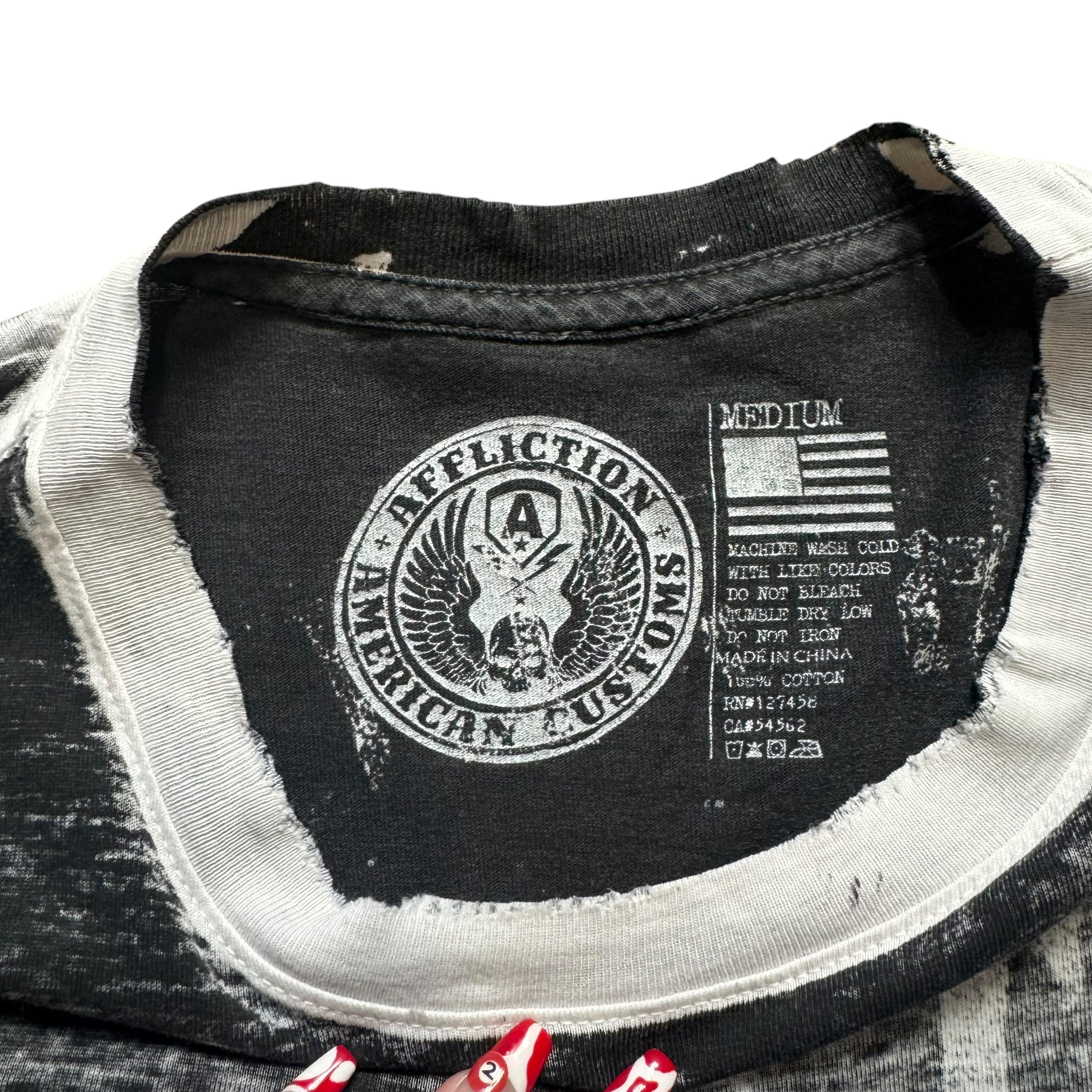 AFFLICTION VINTAGE TEE - M