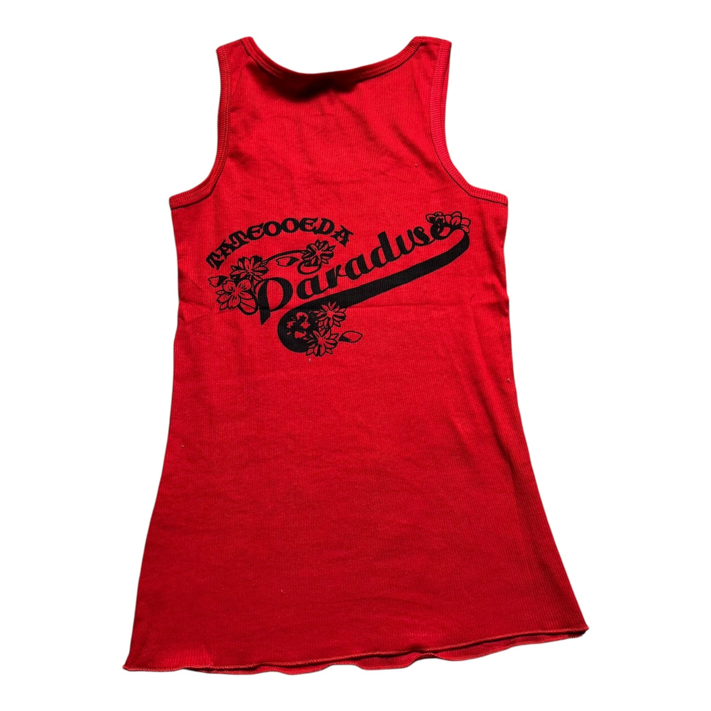 ED HARDY RED SINGLET - L