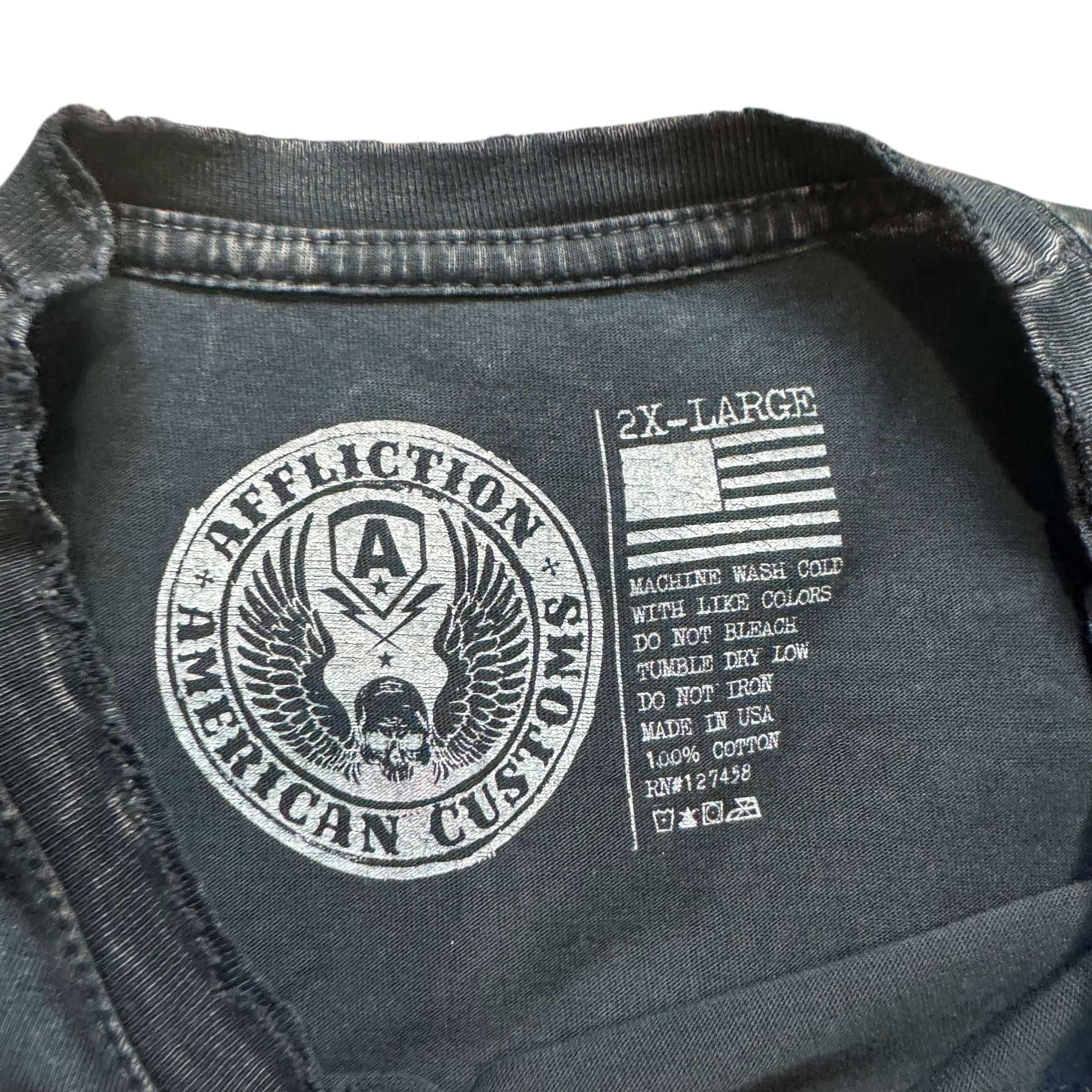 AFFLICTION VINTAGE TEE - 2XL