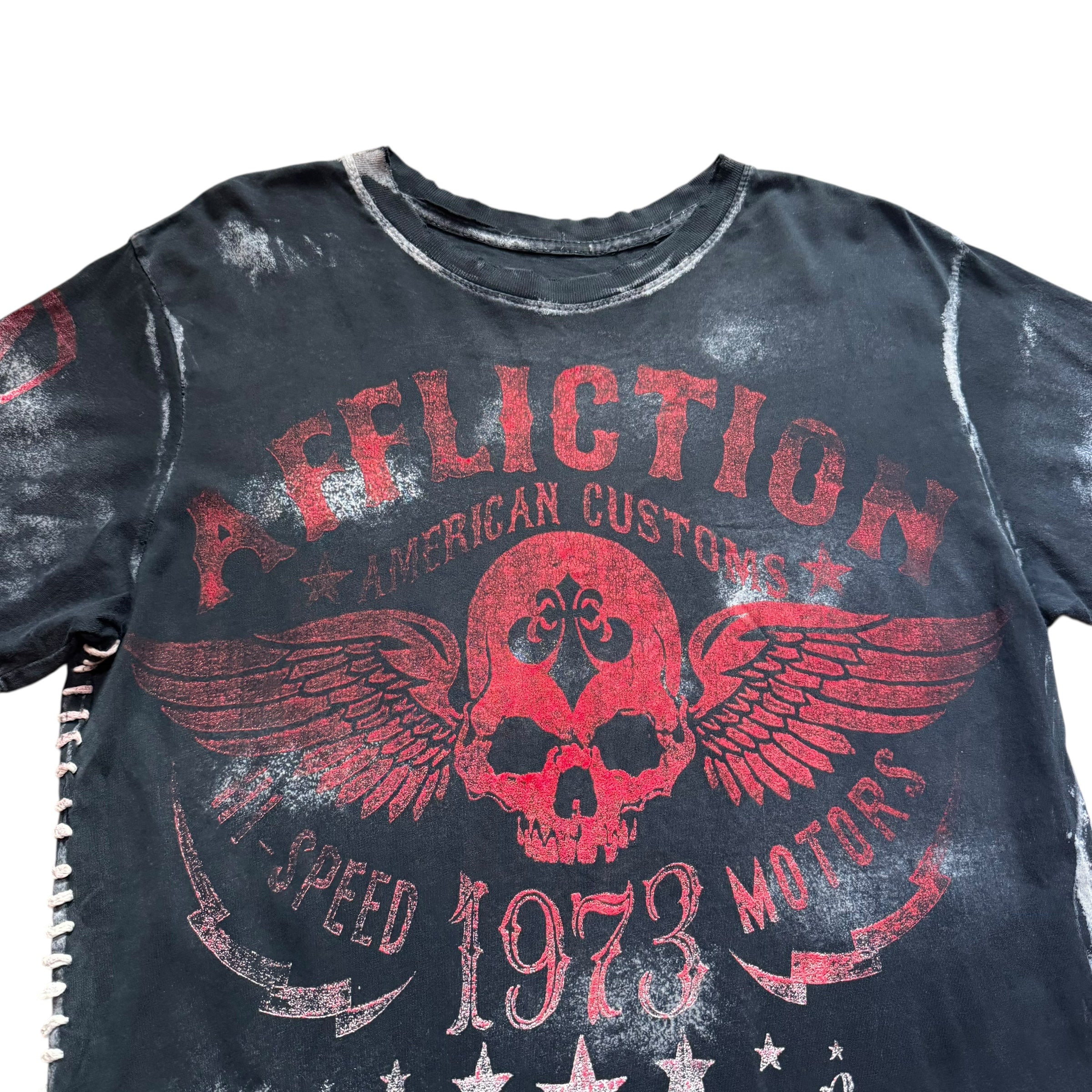 AFFLICTION VINTAGE TEE - L