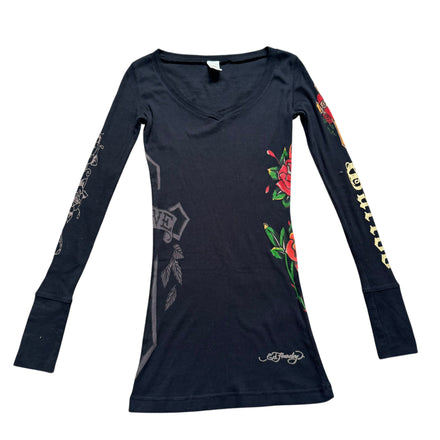 ED HARDY RIBBED TOP - XS