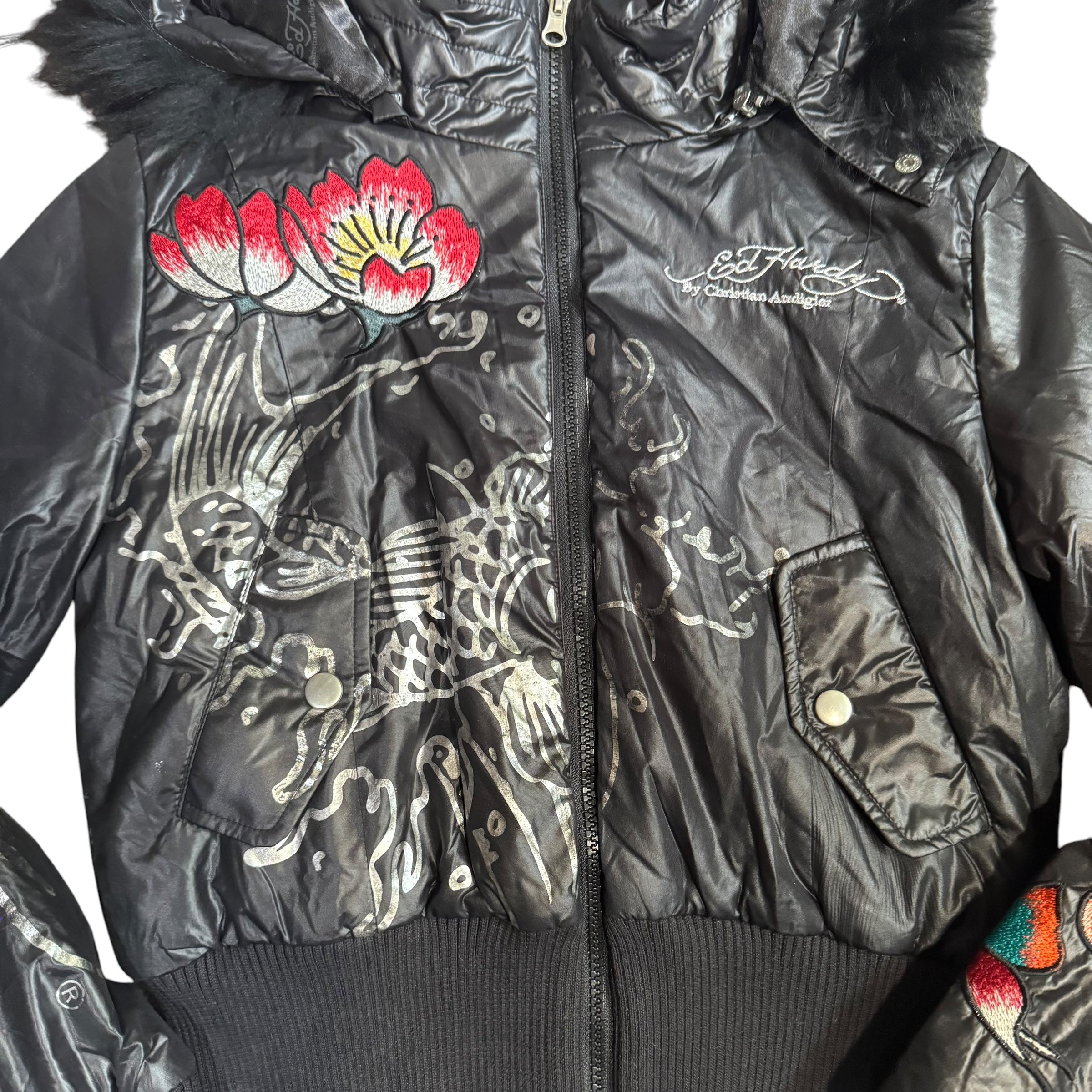GIVEAWAY JACKET ED HARDY PUFFER - M
