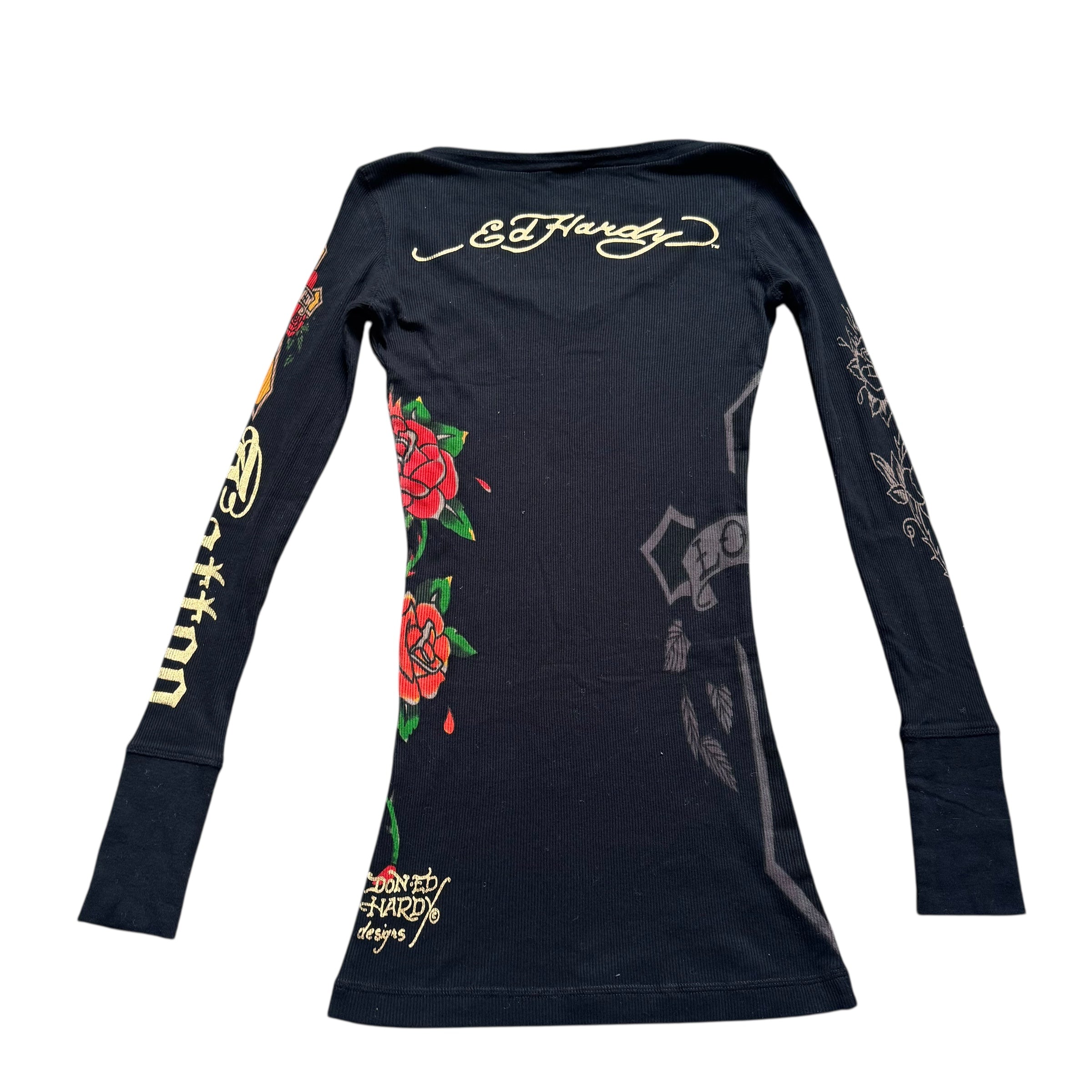 ED HARDY RIBBED TOP - XS