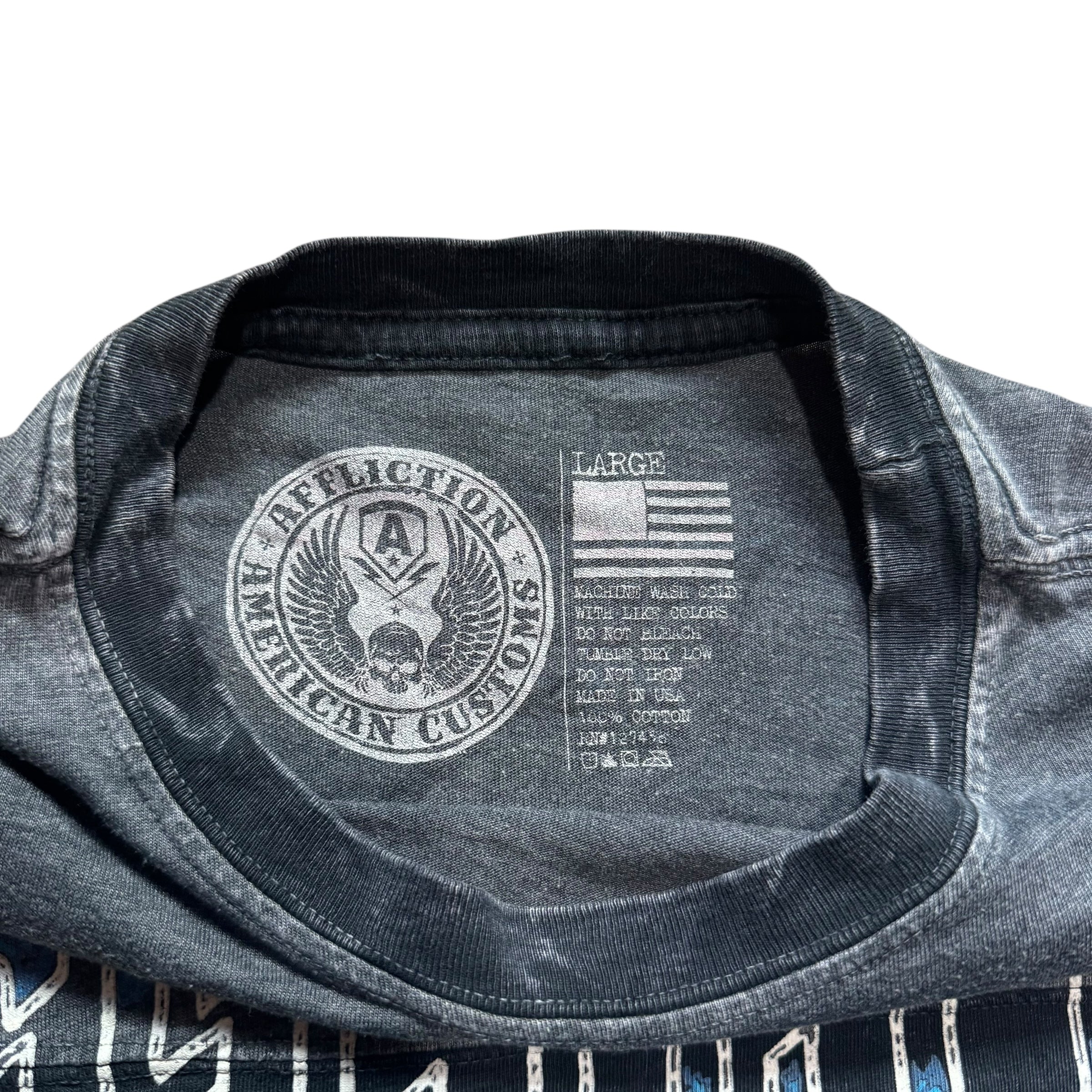 AFFLICTION VINTAGE TEE - L