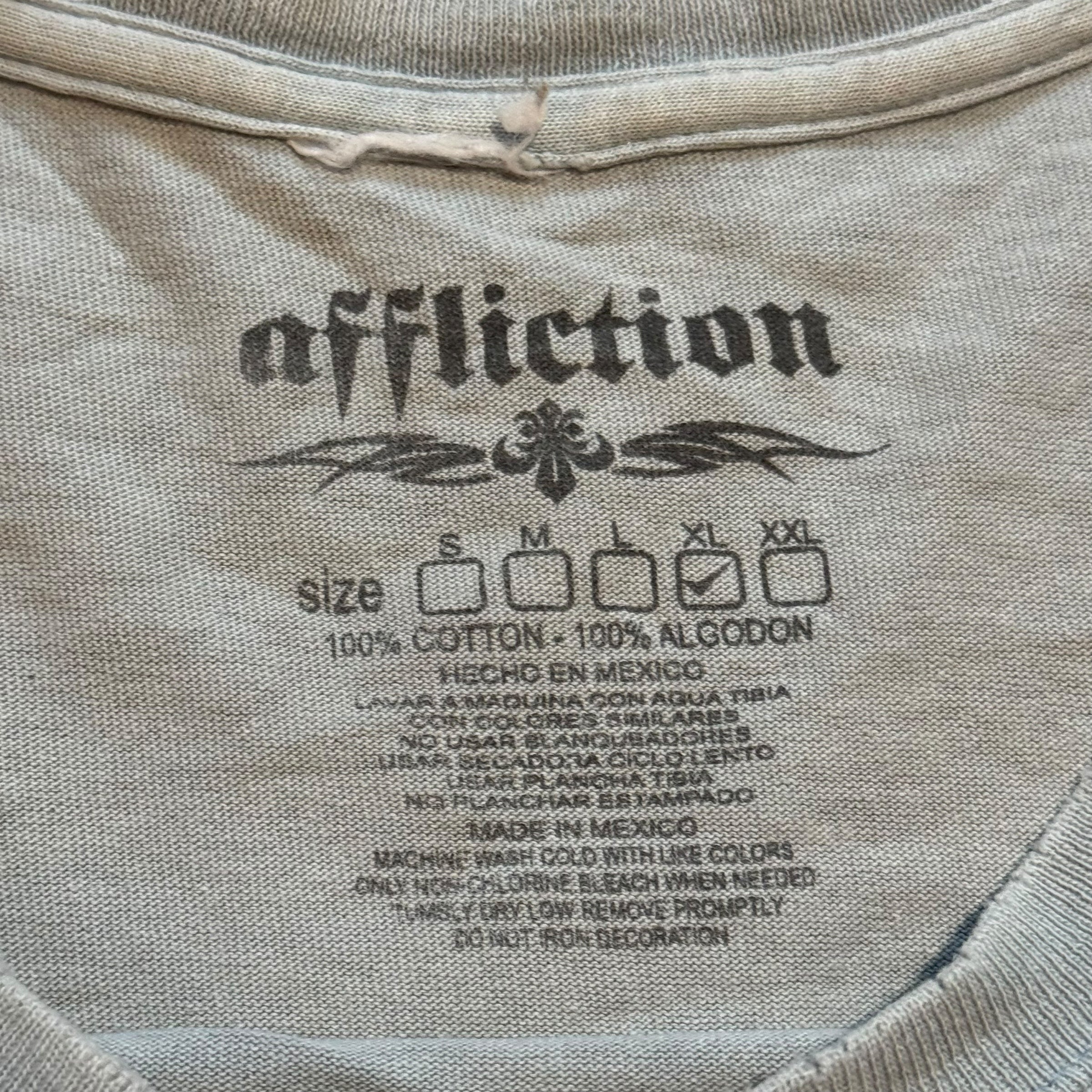 AFFLICTION VINTAGE TEE - XL