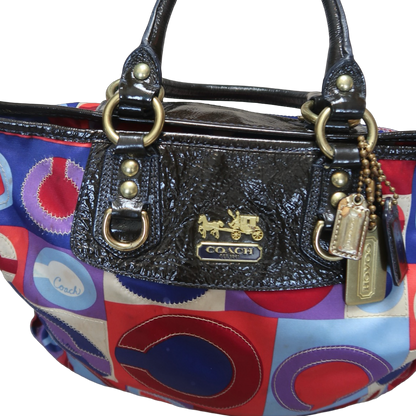 RED & BLUE COACH BAG