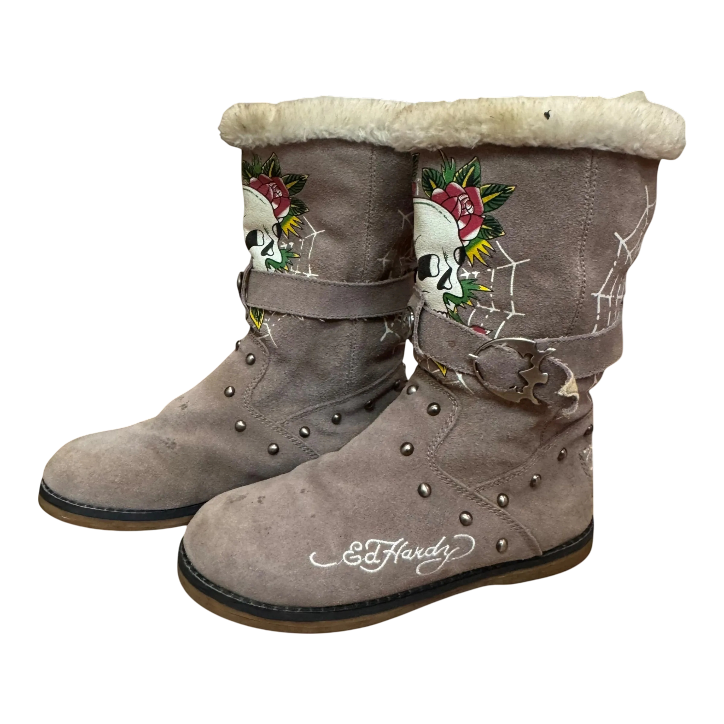 ED HARDY FUR BOOTS - EU38/39