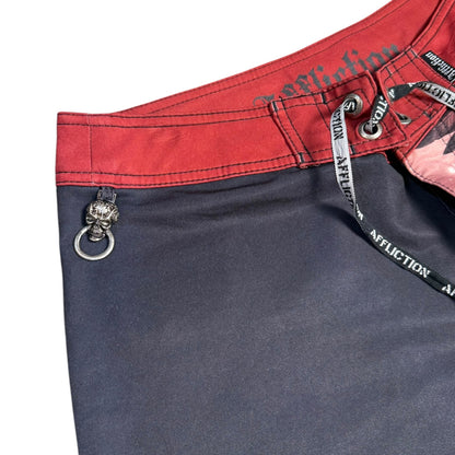 AFFLICTION RED BOARD SHORT - 31x11”