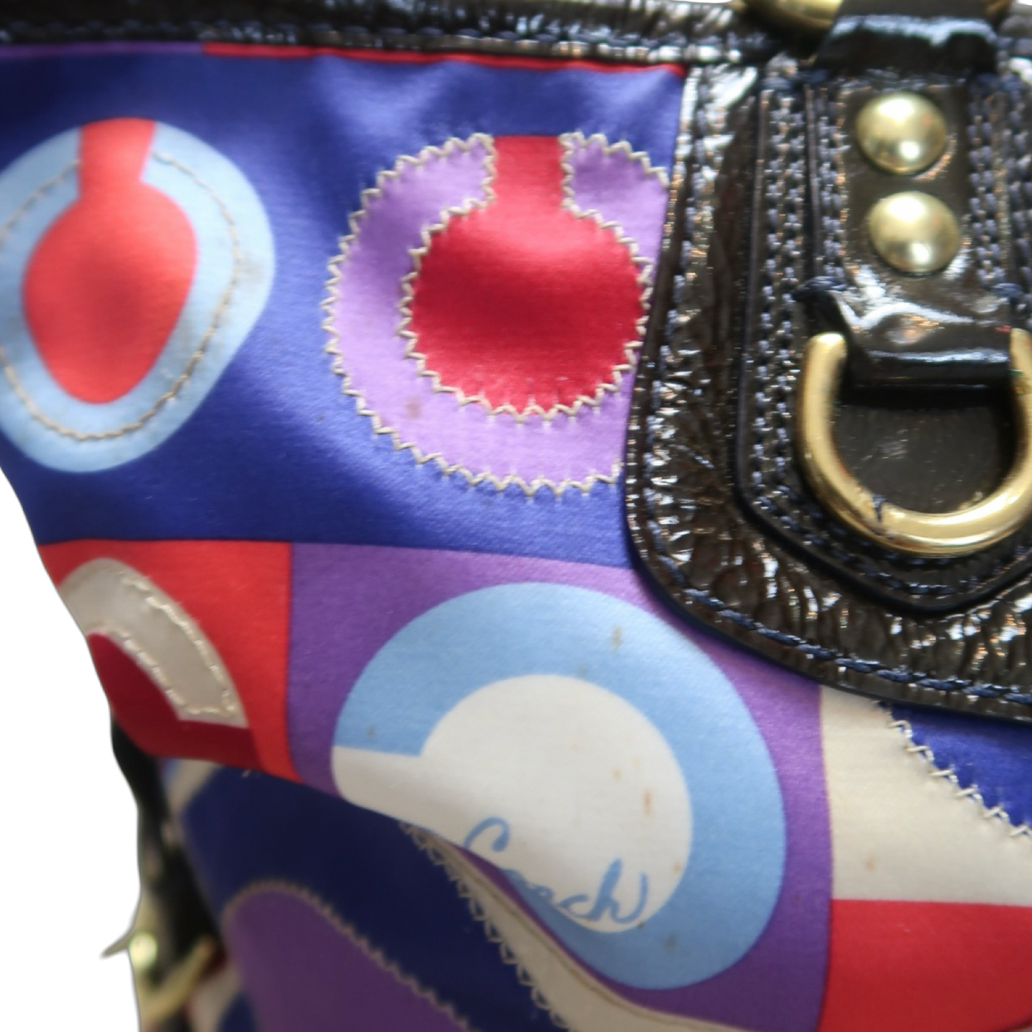 RED & BLUE COACH BAG