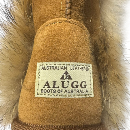 VINTAGE UGG FUR BOOTS - EU38