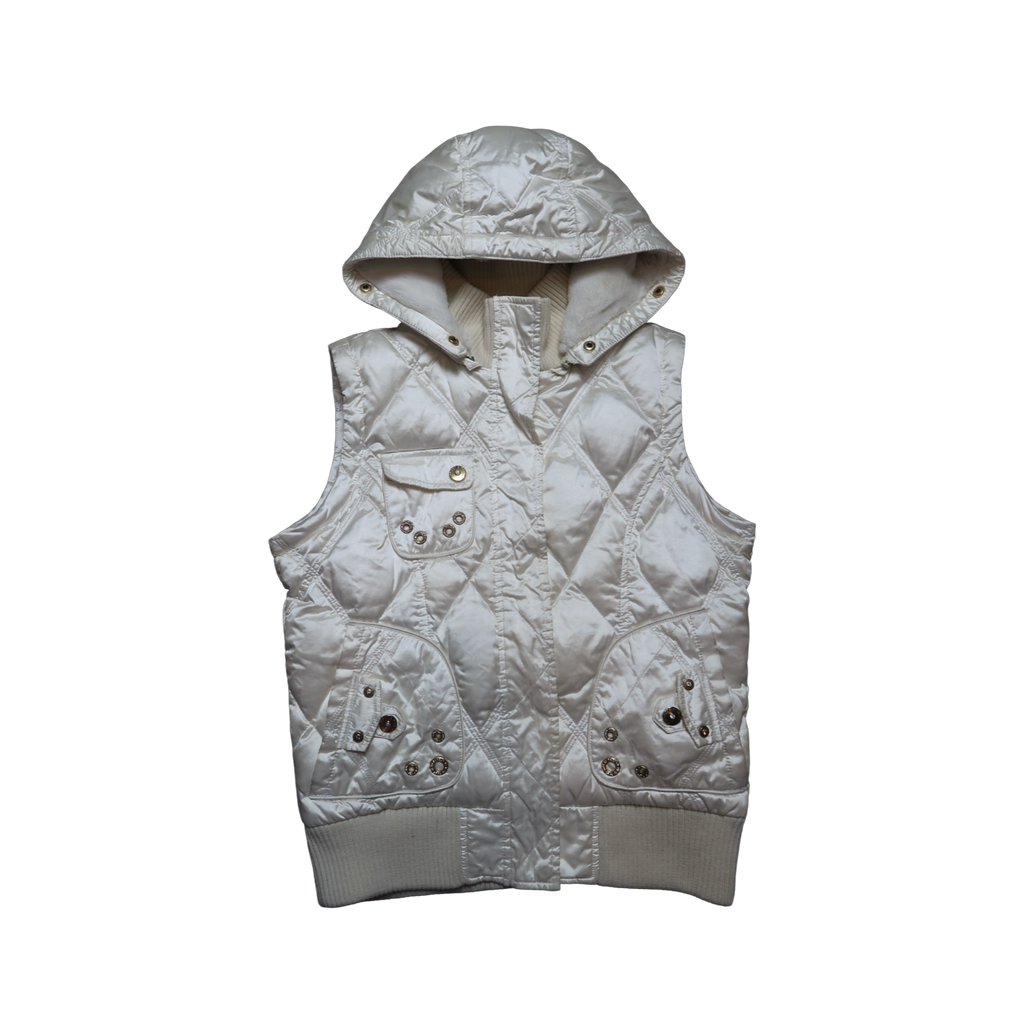 FUR LINED HOOD PUFFER - M