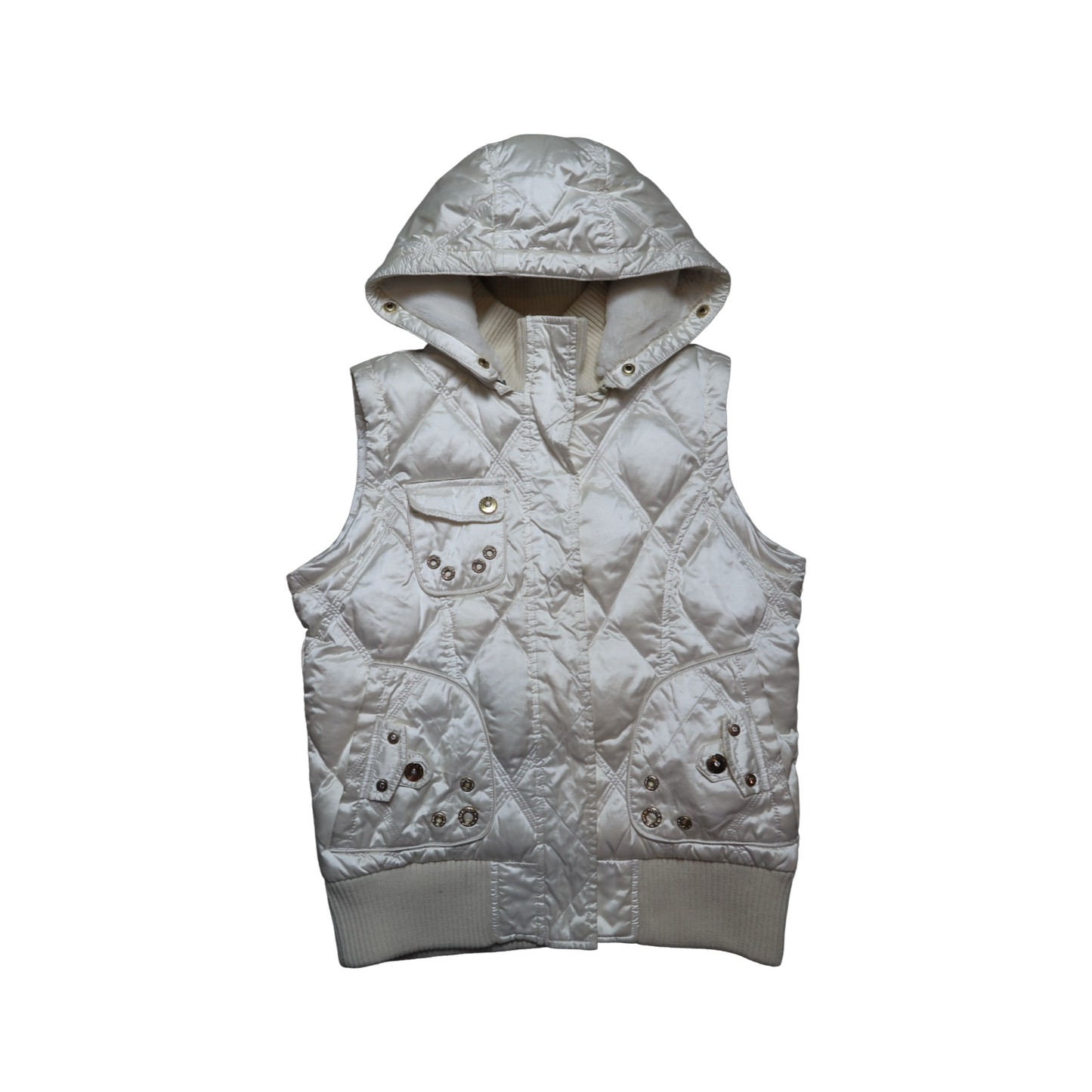 FUR LINED HOOD PUFFER - M