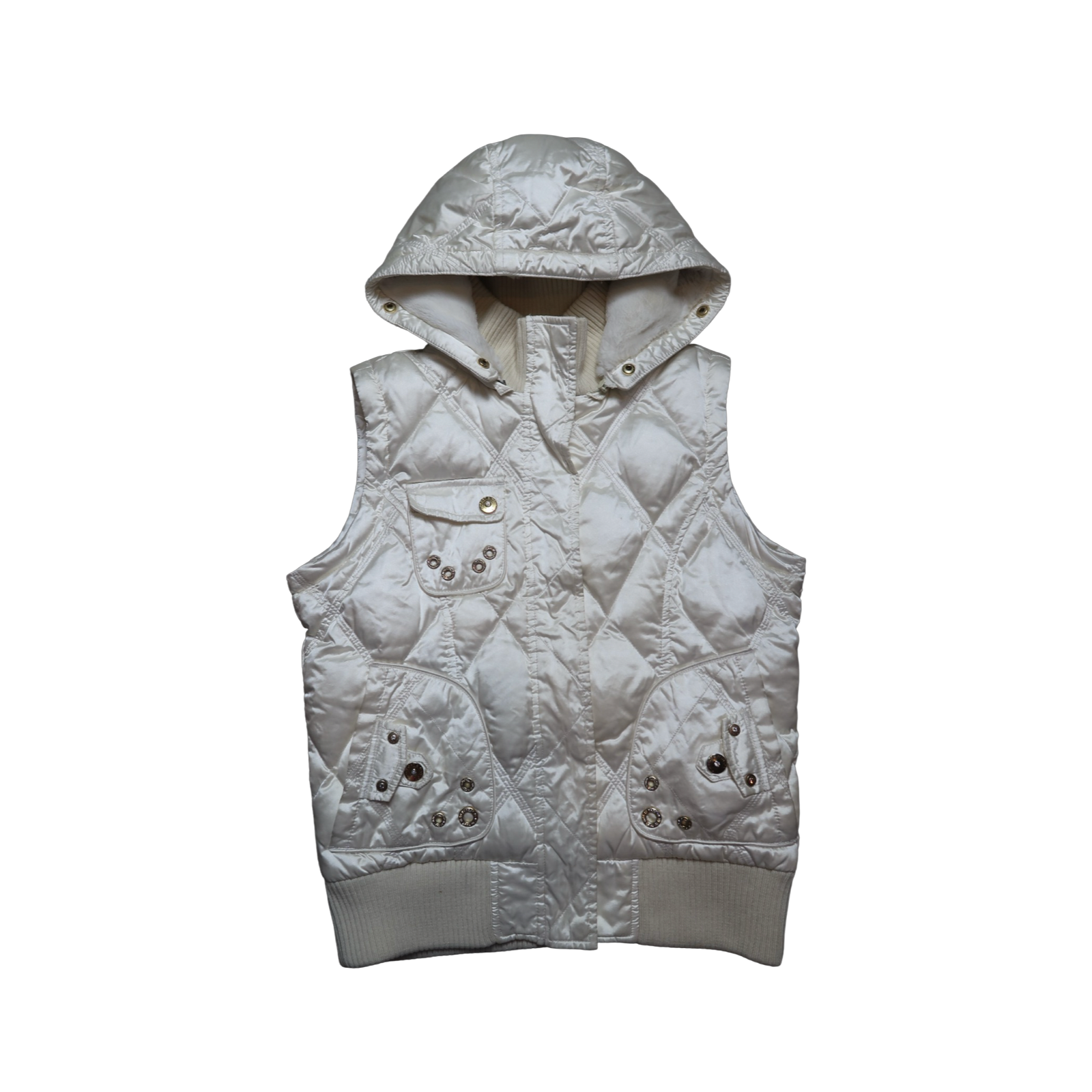 FUR LINED HOOD PUFFER - M