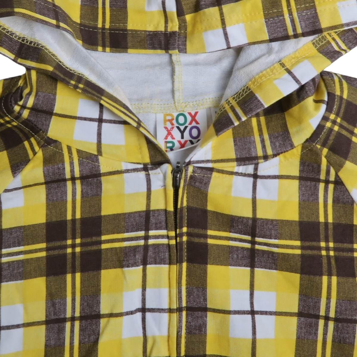 ROXY PLAID ZIPUP - S