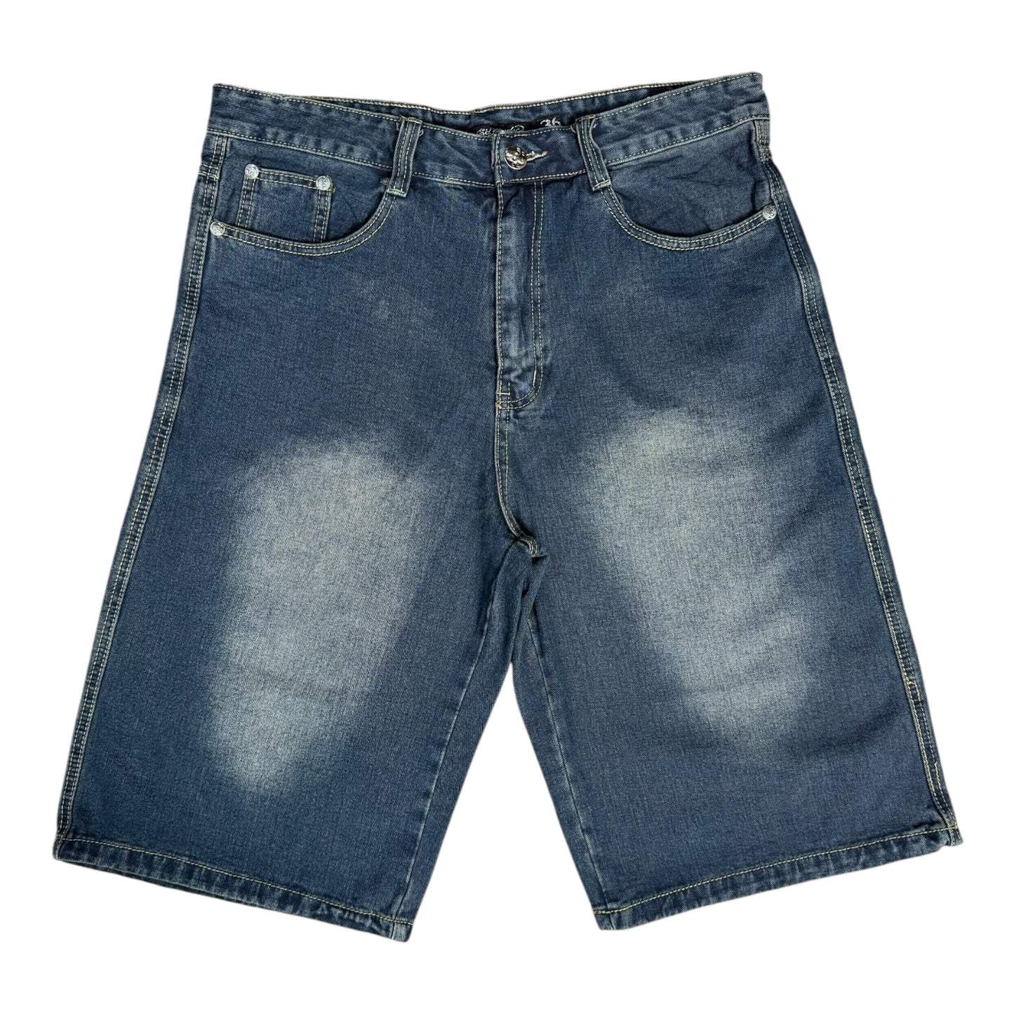ED HARDY VINTAGE JORTS - 36x14”