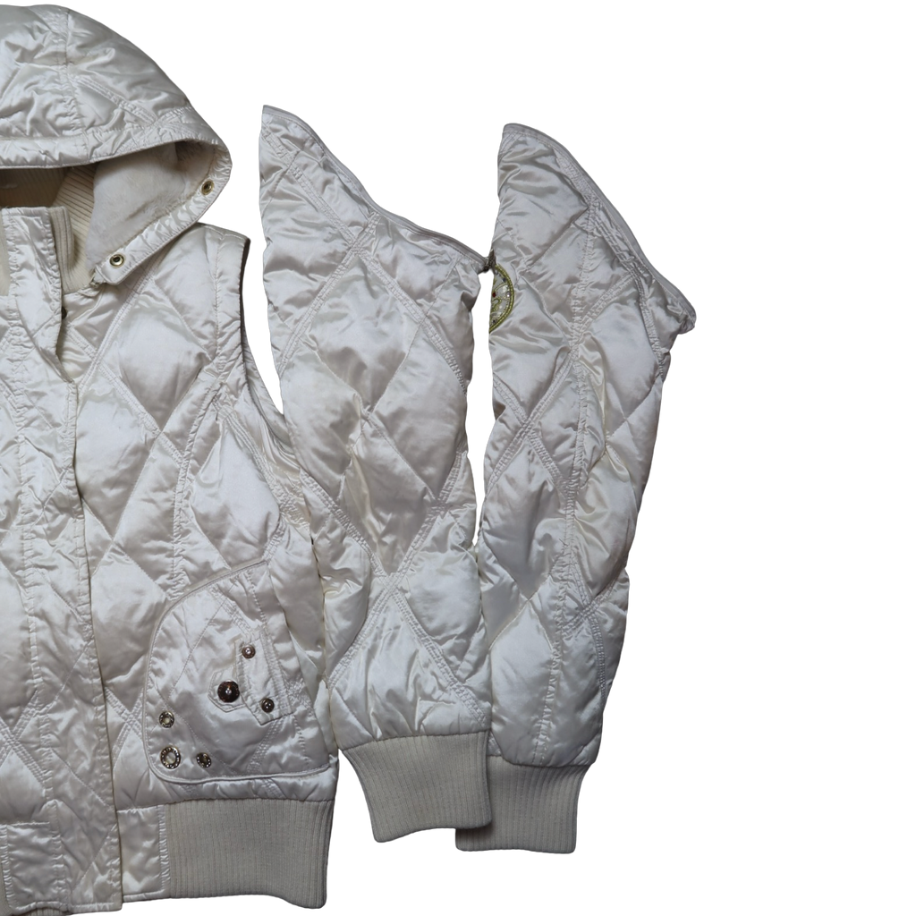 FUR LINED HOOD PUFFER - M