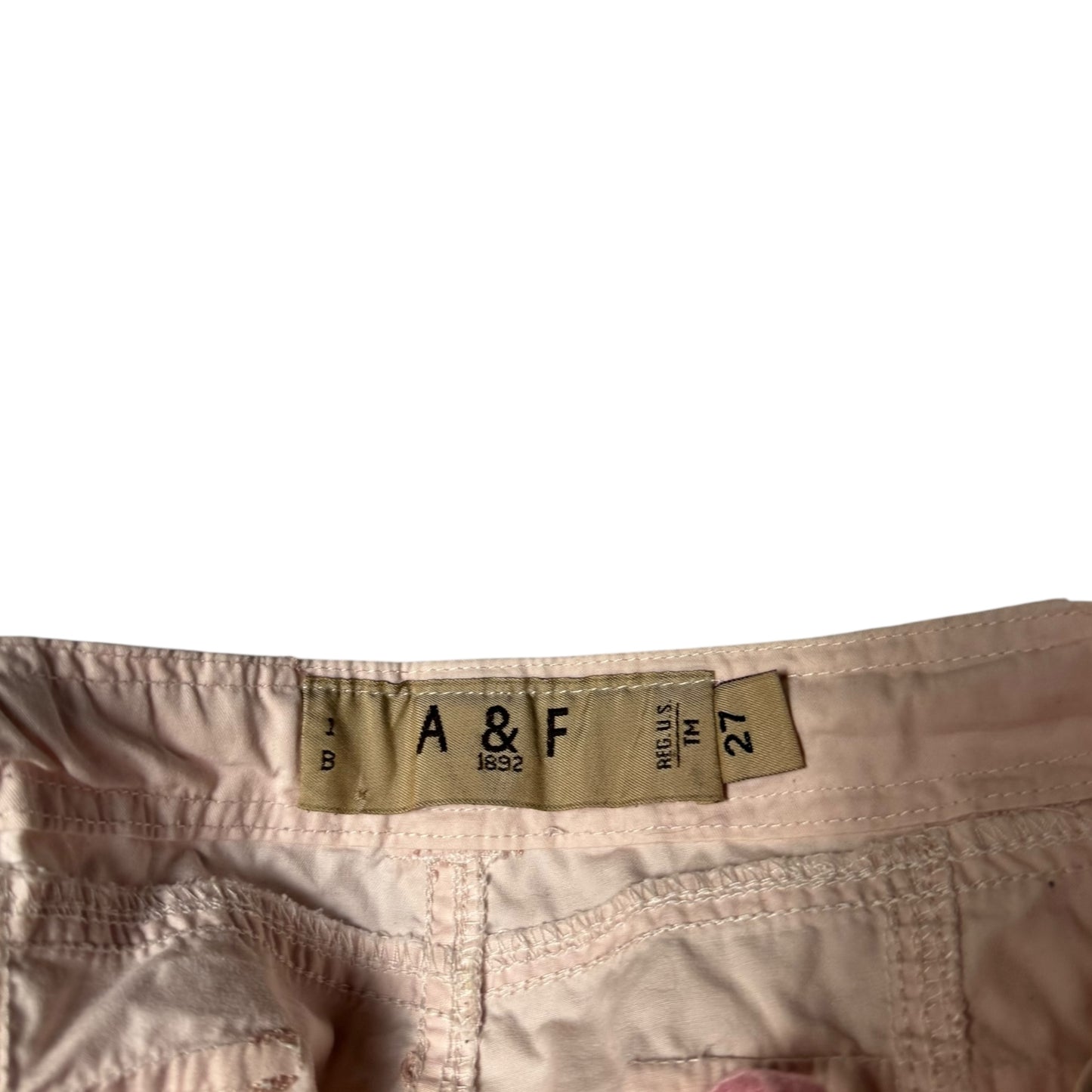 ABERCROMBIE & FITCH VINTAGE PINK CARGO - 27x30”