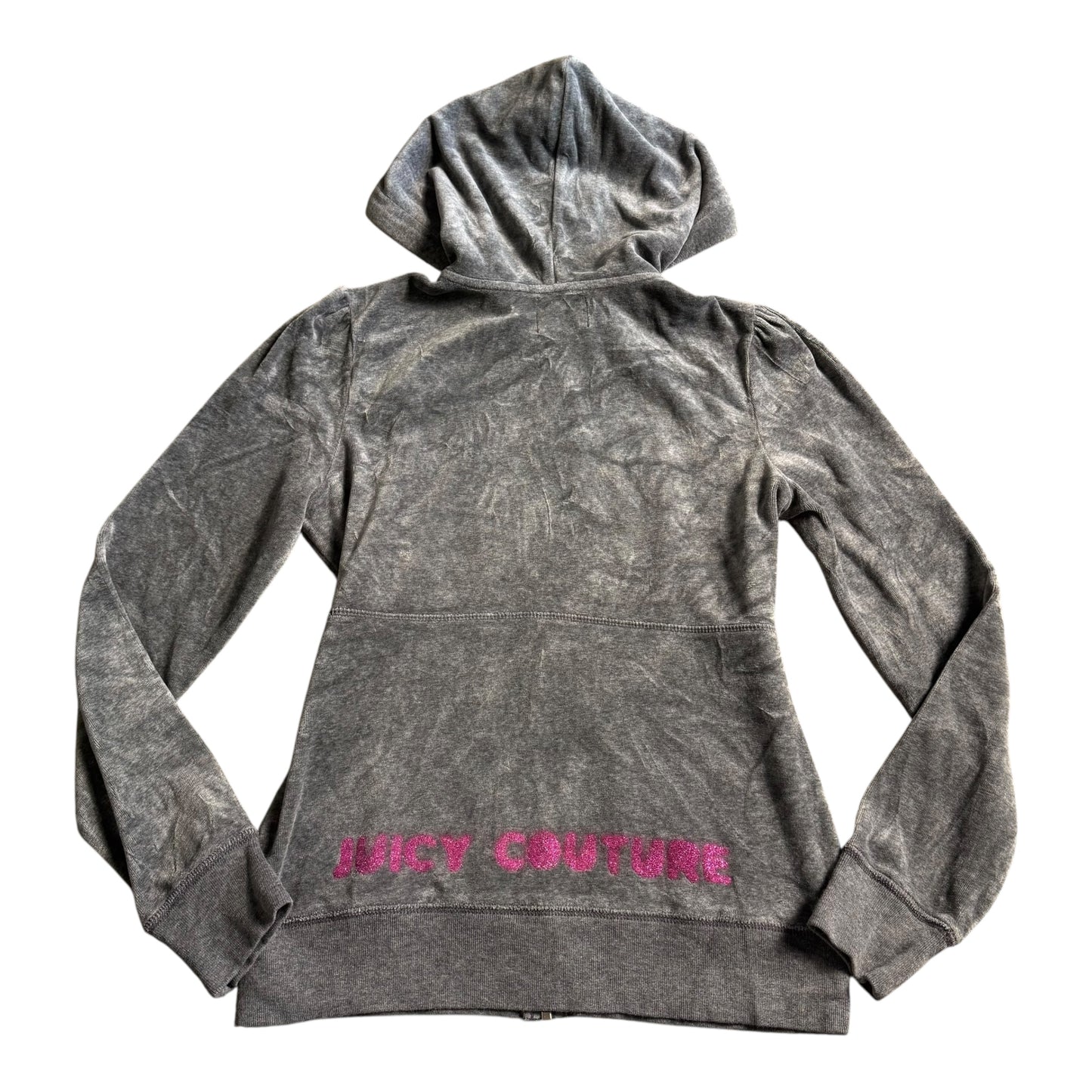 JUICY COUTURE GREY ZIPUP - M