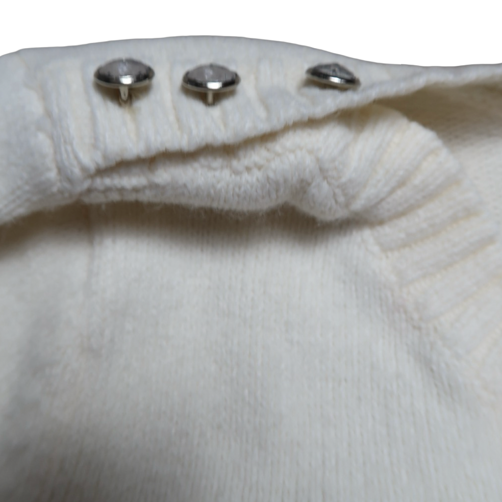 GUESS WHITE SWEATER - S