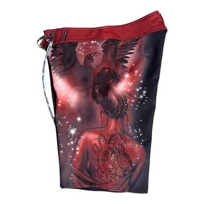 AFFLICTION RED BOARD SHORT - 31x11”