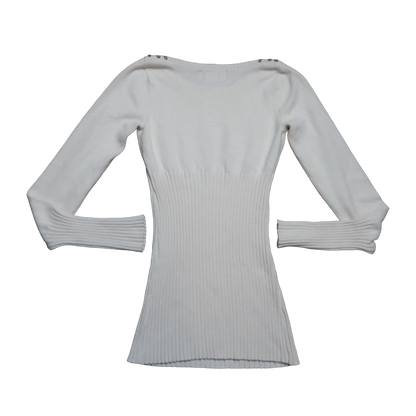GUESS WHITE SWEATER - S