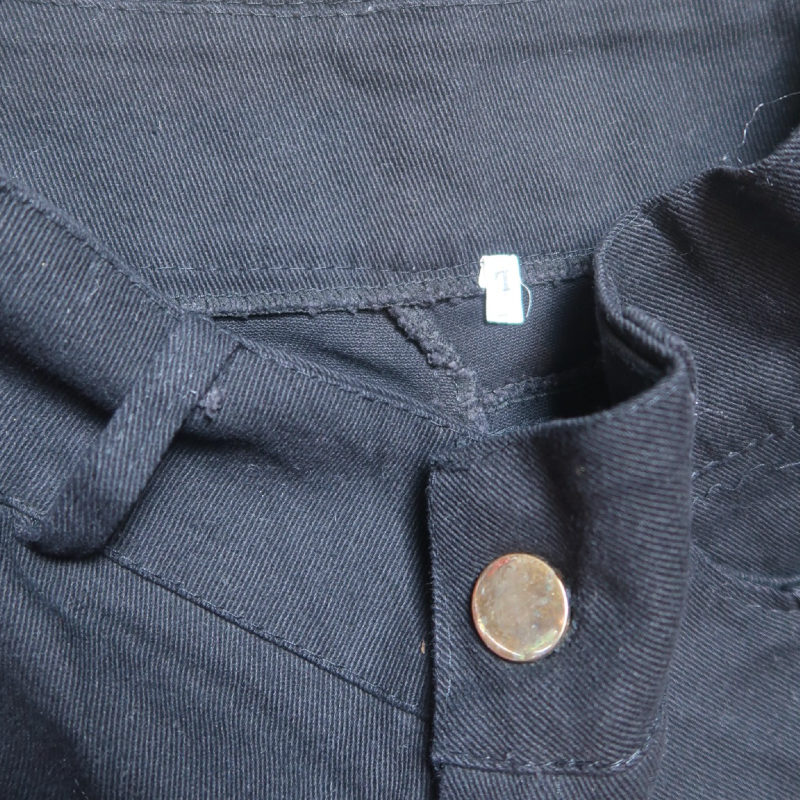 BLACK STUDD MINI SHORT - XS