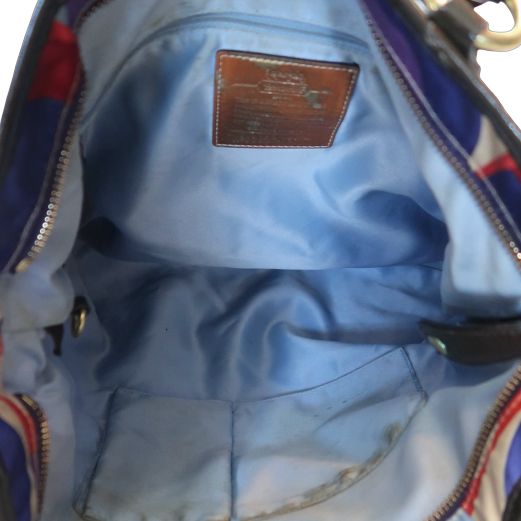 RED & BLUE COACH BAG