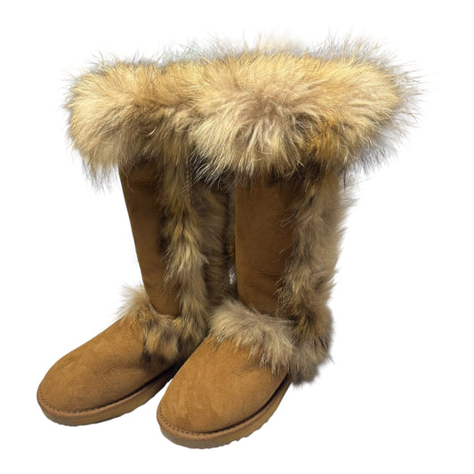 VINTAGE UGG FUR BOOTS - EU38