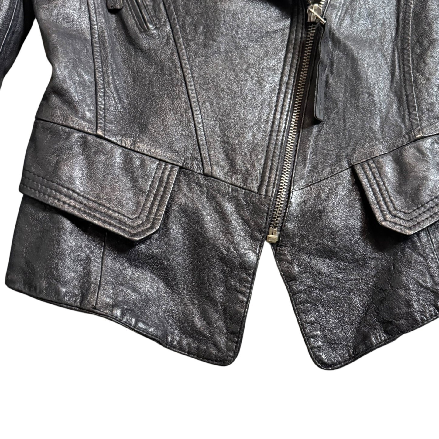 VINTAGE LEATHER JACKET - XS