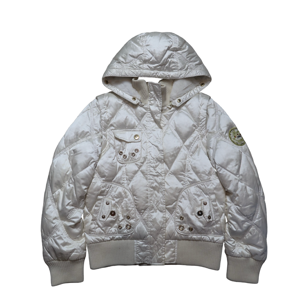 FUR LINED HOOD PUFFER - M