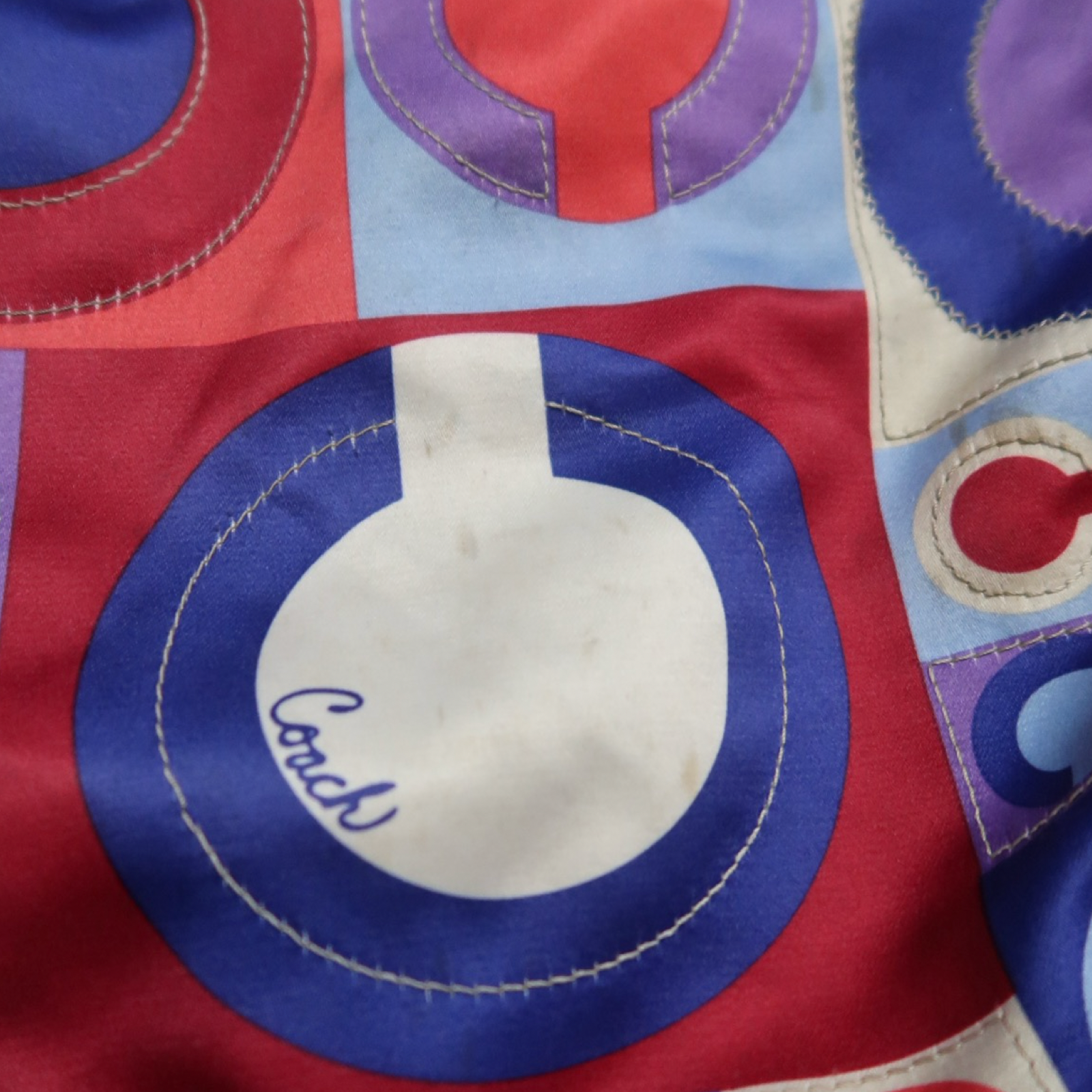 RED & BLUE COACH BAG