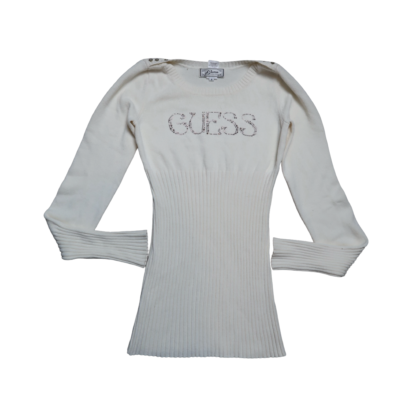 GUESS WHITE SWEATER - S