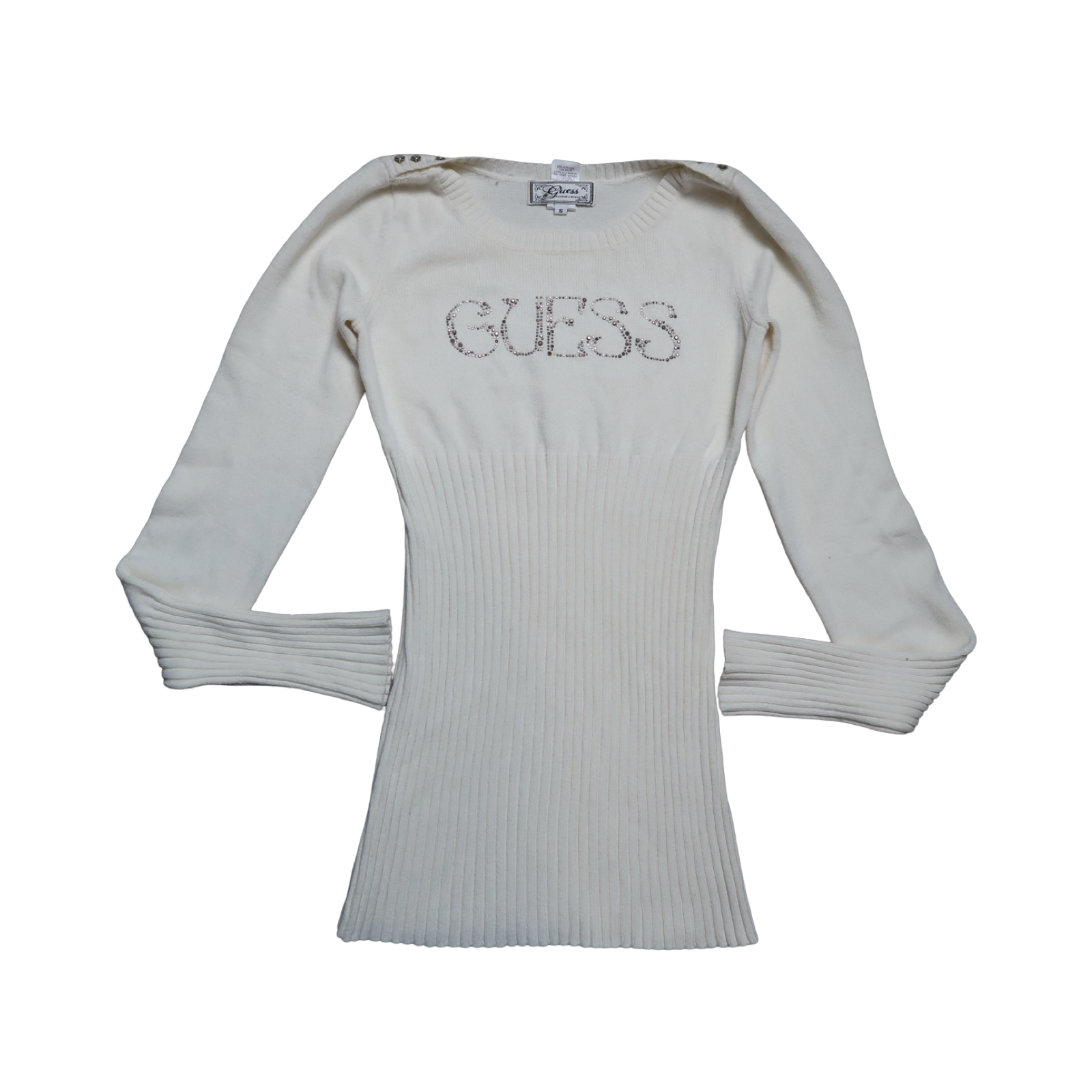 GUESS WHITE SWEATER - S