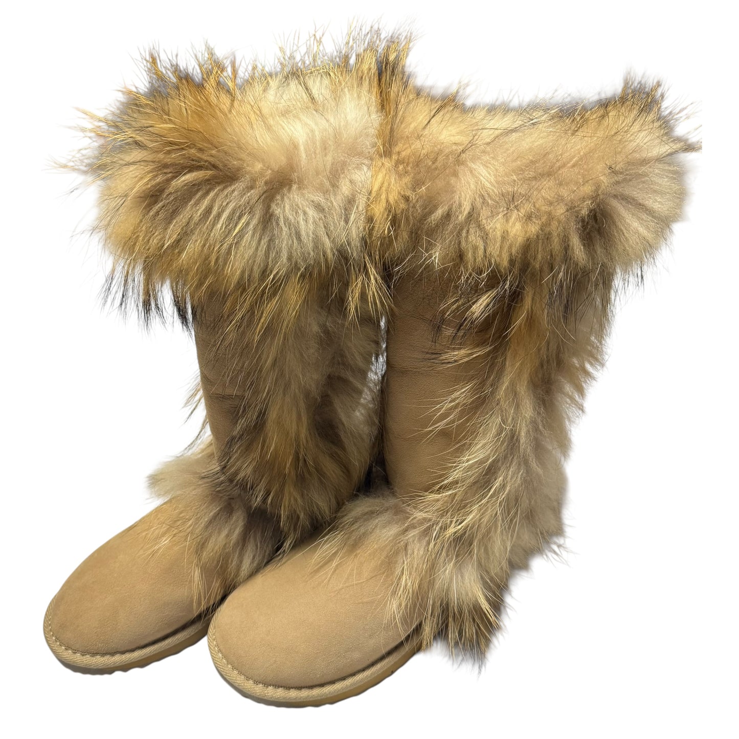 VINTAGE UGG FUR BOOTS - EU38
