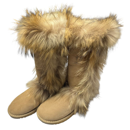 VINTAGE UGG FUR BOOTS - EU38